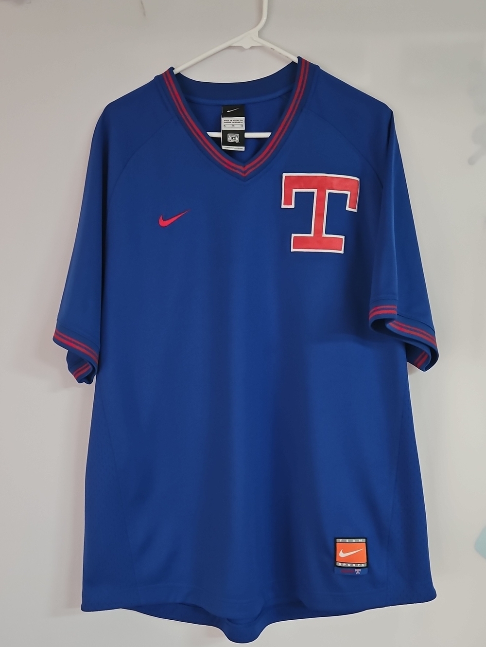 Men's XL Texas Rangers Nike Cooperstown Collection Pullover Jersey